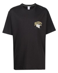 T-shirt girocollo stampata nera di Puma
