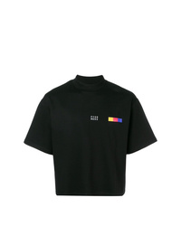 T-shirt girocollo stampata nera di Pyer Moss