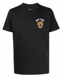 T-shirt girocollo stampata nera di rag & bone