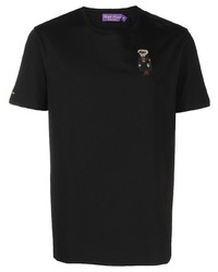 T-shirt girocollo stampata nera di Ralph Lauren Purple Label