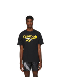 T-shirt girocollo stampata nera di Reebok Classics