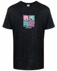 T-shirt girocollo stampata nera di RIPNDIP