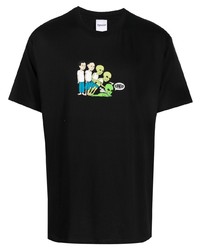 T-shirt girocollo stampata nera di RIPNDIP