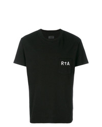 T-shirt girocollo stampata nera di RtA