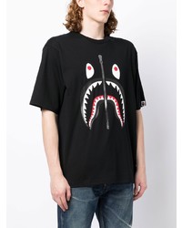 T-shirt girocollo stampata nera di A Bathing Ape