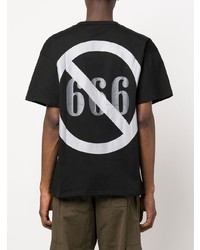 T-shirt girocollo stampata nera di Who Decides War
