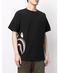 T-shirt girocollo stampata nera di A Bathing Ape