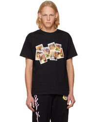 T-shirt girocollo stampata nera di Sky High Farm Workwear