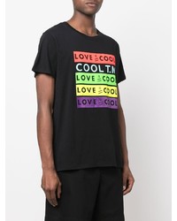 T-shirt girocollo stampata nera di COOL T.M