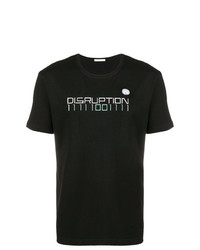 T-shirt girocollo stampata nera di Societe Anonyme