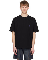 T-shirt girocollo stampata nera di Solid Homme