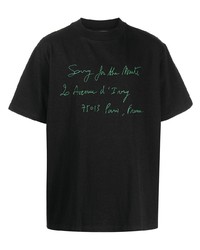 T-shirt girocollo stampata nera di Song For The Mute