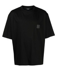 T-shirt girocollo stampata nera di SONGZIO