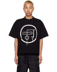 T-shirt girocollo stampata nera di Spencer Badu