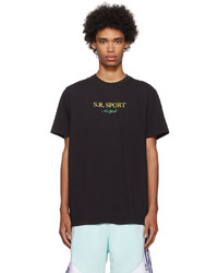T-shirt girocollo stampata nera di Sporty & Rich