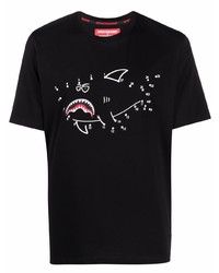T-shirt girocollo stampata nera di Sprayground