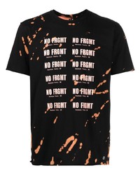 T-shirt girocollo stampata nera di Stain Shade