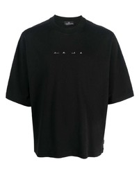 T-shirt girocollo stampata nera di Stone Island Shadow Project
