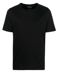 T-shirt girocollo stampata nera di Stone Island Shadow Project