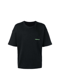 T-shirt girocollo stampata nera di Styland