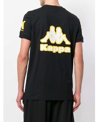 T-shirt girocollo stampata nera di Kappa Kontroll