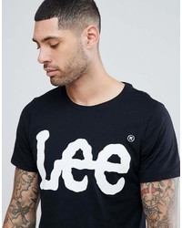 T-shirt girocollo stampata nera di Lee