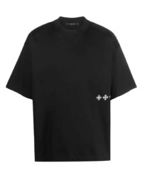 T-shirt girocollo stampata nera di Tatras