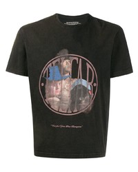 T-shirt girocollo stampata nera di Telfar