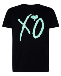 T-shirt girocollo stampata nera di The Weeknd
