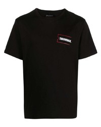 T-shirt girocollo stampata nera di Throwback.