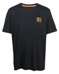 T-shirt girocollo stampata nera di Timberland