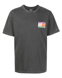 T-shirt girocollo stampata nera di Tommy Jeans