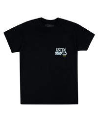 T-shirt girocollo stampata nera di Travis Scott