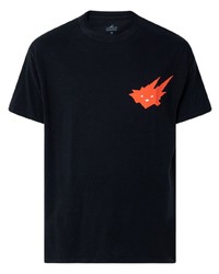 T-shirt girocollo stampata nera di Travis Scott
