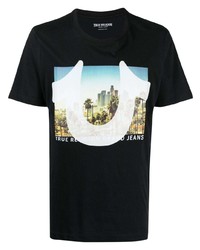 T-shirt girocollo stampata nera di True Religion