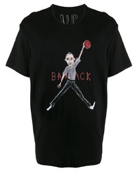 T-shirt girocollo stampata nera di Unfortunate Portrait