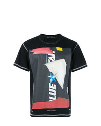 T-shirt girocollo stampata nera di United Standard