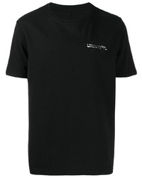 T-shirt girocollo stampata nera di Unravel Project