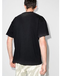 T-shirt girocollo stampata nera di Represent