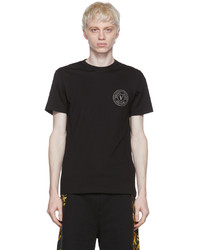 T-shirt girocollo stampata nera di VERSACE JEANS COUTURE