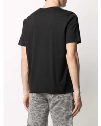 T-shirt girocollo stampata nera di Saint Laurent