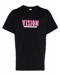 T-shirt girocollo stampata nera di Vision Street Wear