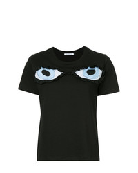 T-shirt girocollo stampata nera di Vivetta