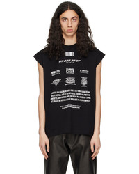 T-shirt girocollo stampata nera di VTMNTS