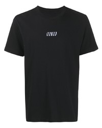 T-shirt girocollo stampata nera di White Mountaineering