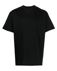 T-shirt girocollo stampata nera di Wooyoungmi