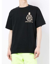 T-shirt girocollo stampata nera di A Bathing Ape