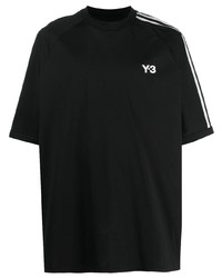 T-shirt girocollo stampata nera di Y-3