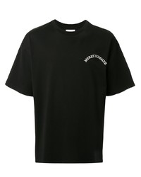 T-shirt girocollo stampata nera di Yoshiokubo