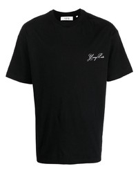 T-shirt girocollo stampata nera di YOUNG POETS